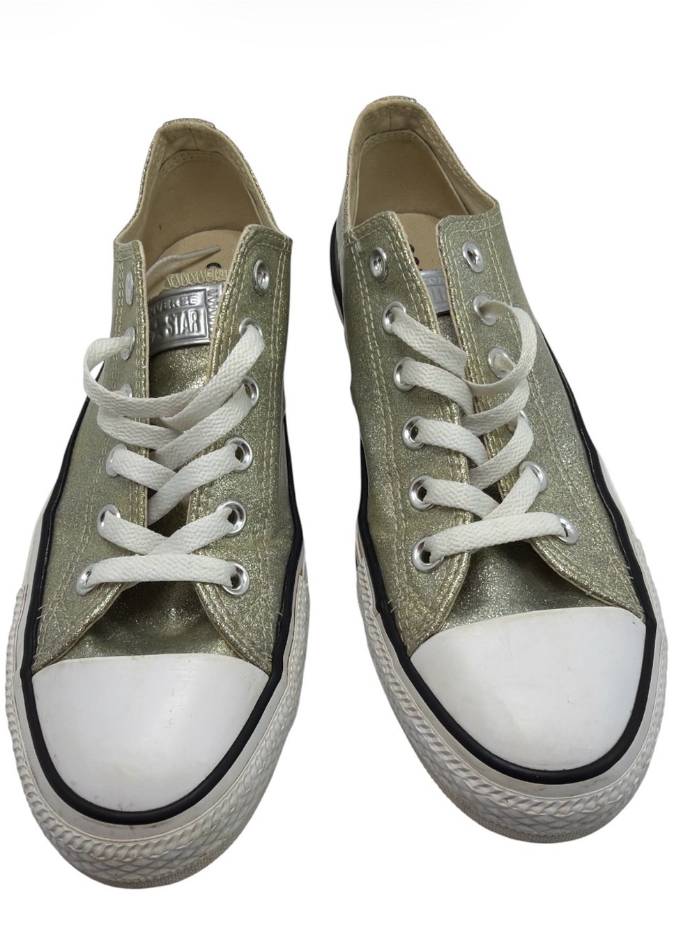 Converse Low Top Sneakers - Cream and White